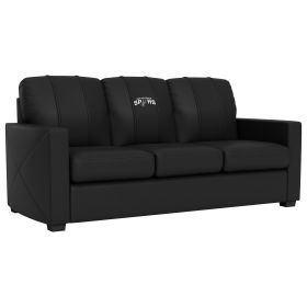 Silver Sofa with San Antonio Spurs Logo