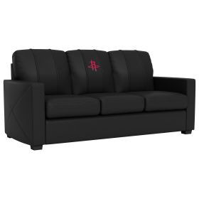 Silver Sofa with Houston Rockets Logo