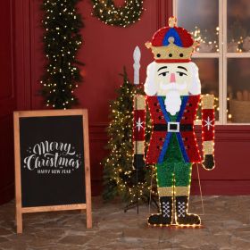 68X45X168cm Soldier 2D Warm White Lamp Christmas Light Fixture (Option: Warm white)
