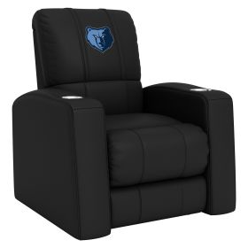 Relax Home Theater Recliner with Memphis Grizzlies Primary Logo (Material: Top Grain Leather *Custom Order 8 Week Lead time No Returns*)