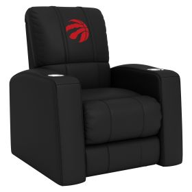 Relax Home Theater Recliner with Toronto Raptors Primary Red Logo (Material: Commercial Grade Synthetic Leather)